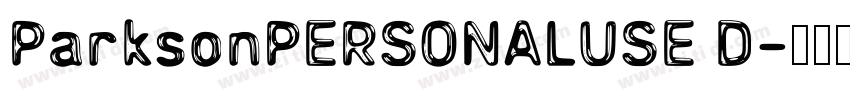 ParksonPERSONALUSE D字体转换